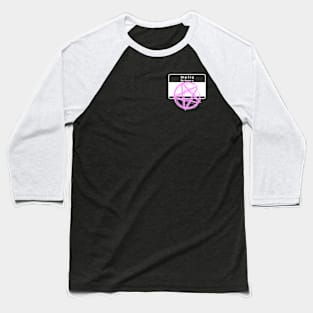 Pink Star of Death Baseball T-Shirt